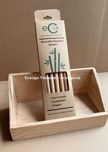 Bambou de haute qualité au Vietnam pailles en bambou/pailles en fibre de bambou/pailles en bambou biodégradables de Eco2go Vietnam - Product Image 4