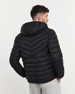 เสื้อแจ็กเก็ตขนเป็ดสีดำคอตั้งแขนยาวผ้าทอสำหรับฤดูหนาวทรงโอเวอร์ไซส์ - Product Image 6