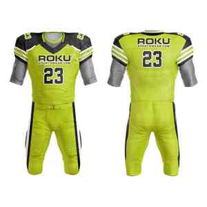 Uniforme de football américain 100% polyester sur mesure respirant de haute qualité grande taille sans manches taille XL votre propre ensemble imprimé - Product Image 3