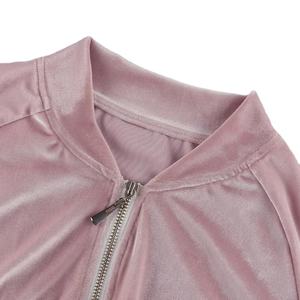 ชุดวอร์มผู้หญิงชุดวอร์ม2ชิ้นมีฮู้ดกำมะหยี่เสื้อกันหนาวลายทางชุดวอร์มลำลองสำหรับ2026 - Product Image 4