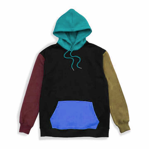 Sweat à capuche personnalisé pour hommes, poids lourd 100% coton, pullover délavé à l'acide, polaire Streetwear pour l'hiver, brodé de couleurs mélangées - Product Image 5