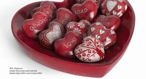 ของตกแต่งบ้านไม่เหมือนใครถาดรักลายหัวใจเทอร์ควอยซ์งานหัตถกรรมอินเดียงานโบราณหรูหราทันสมัย - Product Image 3