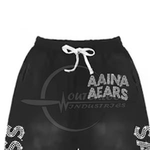 Men's Fashion Acid Wash Rhinestone Tracksuit Different Color Casual Winter Wear with Rhinestone <b>Detail</b> Men's Track Suit - Product Image 5