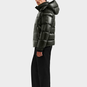 Doudoune de haute qualité pour hommes avec logo personnalisé élégant Nouveau design Chaud Confortable Vêtements d'extérieur d'hiver Veste bulle décontractée pour hommes - Product Image 4
