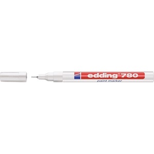 Paquete de 10 Marcadores de Pintura Blanca EDDING 780, Punta Redonda de 0.8 mm, Ancho de Línea para Marcar y Dibujar - Product Image 1