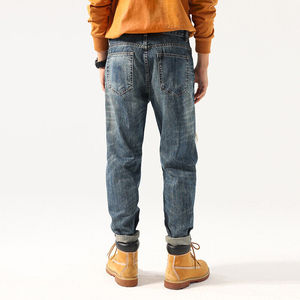 Nuevo estilo de moda Street Ripped Jeans Hombres Straight Fit Loose Harem Pantalones desgastados - Product Image 4