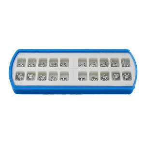 Brackets de Acero Inoxidable Autoligables para Terapia Oral Galaxy, Ranura Estándar, Moldeado por Inyección (MIM), Metal Ortodóntico - Product Image 1