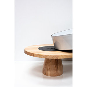 Simple Design Wooden Natural <b>Cake</b> Stand With Glass <b>Cover</b> for Dessert Cup <b>Cake</b> and Other Snacks Serving at Reasonable Prices - Product Image 2
