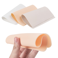 Microblading fournitures Double face pratique peau pour sourcil pratique fausse peau sans encre maquillage Silicone peaux pour pratiquer les sourcils