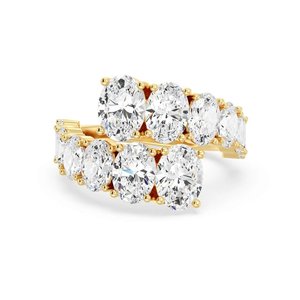 แหวนเพชรทรงรีแบบโอเวอร์ล็อค - Product Image 1