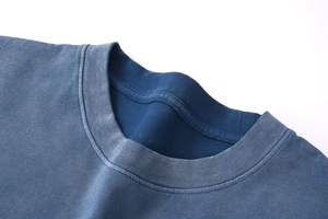 Wholesale 100 Cotton Acid Wash Oversized Tshirt 250Gsm Heavyweight T Shirt for Men Custom <b>Blank</b> Vintage T- Shirt - Product Image 5