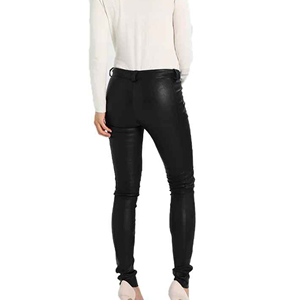 PU Pencil <b>Pant</b> High-Waist Stretchy <b>Leather</b> Women's <b>Pants</b> Trousers Solid PU <b>Leather</b> Straight Leg <b>Pants</b> top quality ronpex - Product Image 6