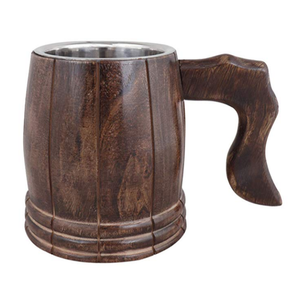 Hot Selling High Quality Beer <b>Mug</b> Wooden Wholesale Item Top Standard Product New Design 2025 Home Decorative Item Luxury Item - Product Image 5