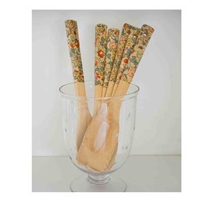 Flaxmill Servidores de ensalada de madera hechos a mano Juego de 2 Herramienta de cocina única de fieltro KETCHENWAR única - Product Image 5