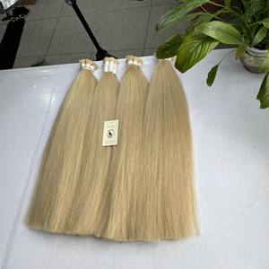 Extensiones de cabello humano Remy de doble estiramiento, mechones de pelo virgen ruso 613, venta al por mayor - Product Image 2