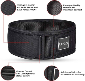 Cinturón Profesional de Halterofilia para Gimnasio |   Cinturón de Cuero para Gimnasio, Resistencia y Fuerza |   Ajustable y cómodo - Product Image 6