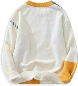 เสื้อสเวตเตอร์ผู้ชายแขนยาว ดีไซน์เอง คุณภาพสูง ผ้าฝ้าย 100% ระบายอากาศ กันลม ทันสมัย สำหรับฤดูใบไม้ร่วง/ฤดูหนาว บุด้วยผ้าขนสัตว์ - Product Image 3