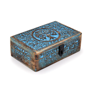 Haute qualité grande boîte à bijoux en bois d'acacia de qualité supérieure organisateur de stockage boîte de rangement en bois d'acacia avec couvercle à charnière clé de verrouillage - Product Image 1