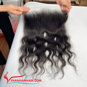 Haute qualité HD dentelle frontale prix usine naturel ondulé brut non transformé vietnamien extension de cheveux style de tissage de cheveux vierge cheveux - Product Image 1
