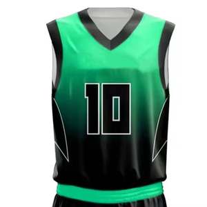 Camiseta de baloncesto personalizada de primera calidad para hombre, ropa de baloncesto transpirable ligera, uniforme de entrenamiento - Product Image 4