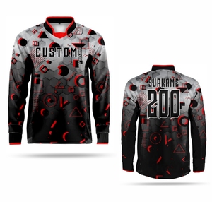 Maillots de paintball personnalisés directs d'usine pour les équipes professionnelles Conception à manches longues en polyester évacuant l'humidité avec des logos personnalisés - Product Image 2
