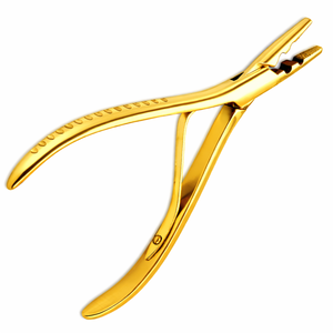 Alicates Profesionales para Extensiones de Cabello con Anillos Micro de 2 Orificios, Herramienta de Crimpado para Uso en Salón, Herramienta de Instalación y Remoción - Product Image 1
