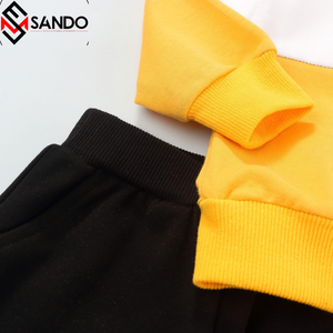 Conjunto con logotipo personalizado para niños, conjunto de chándal con estampado de cuello redondo para niños pequeños, ropa de bebé, chándales, conjuntos de chándal - Product Image 5