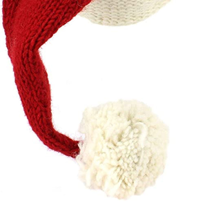 Customized Embroidered Logo <b>Festival</b> <b>Party</b> Decoration Red Xmas <b>Hat</b> Unisex Wool Winter Knitted Beanie Cuffed Daily Wear High - Product Image 4