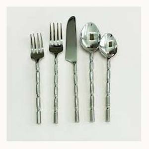 Impresionante juego de cubiertos Vintage Royal, cubiertos de acero inoxidable pulido con espejo plateado con mango redondo largo para el regreso a la escuela - Product Image 1