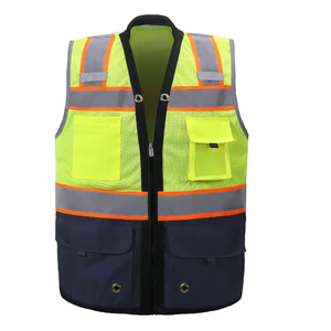 Ropa DE SEGURIDAD reflectante multibolsillo personalizada, chaleco de construcción, chaleco reflectante de alta visibilidad, chaqueta de tráfico, chaleco de seguridad - Product Image 5