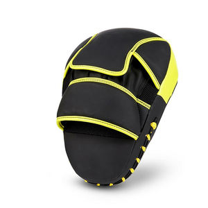 Guantes de Fitness de cuero de vaca personalizados de alta calidad para niños mitones curvos y almohadilla de enfoque para entrenamiento de boxeo - Product Image 4