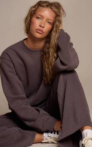 Nueva Sudadera con Capucha para Mujer, Color Gris Carbón, Suave al Tacto, 100% Algodón, Forrada, Transpirable, para Invierno, Gimnasio, con Mangas Largas - Product Image 2