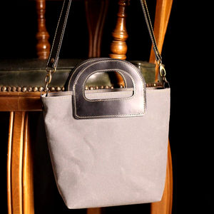 Sacs fourre-tout en toile élégants et robustes pour femmes avec sacs à main en cuir à fermeture éclair et bretelles pour le travail et les LCTG-0071F de voyage - Product Image 1