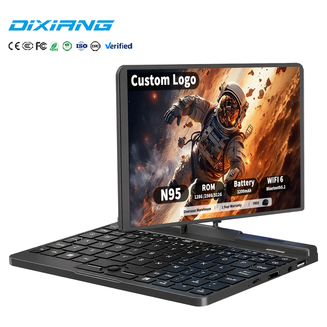 Mini 8 Inch Laptop Intel N95 Windows 11 2 in 1 Convertible Touch Screen Notebook 12GB DDR5 512GB SSD Factory Wholesale DIXIANG