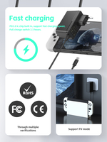 Chargeur rapide avec prise US/EU/UK pour Nintendo Switch Lite OLED, adaptateur secteur, alimentation, accessoires de jeu