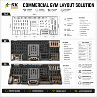 Equipo de Gimnasio SK, Conjunto Completo Comercial para Centro de Fitness, Hotel, Club, Paquete de Entrenamiento de Fuerza y Cardio, Proveedor Directo de Fábrica, OEM, ODM, China