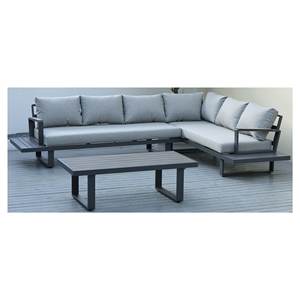 Muebles de Patio para Exteriores Amicasa, Juego de 5 Plazas ROYAL HPL Gris BHR 10230 de Aluminio y Poliéster por Royal Outdoor - Product Image 1