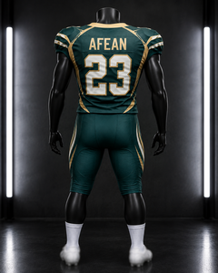 Wholesale Men American Football Jersey 100% Polyester for Fabric Heat-Transfer Printed Embroidered V-Neck Short Sleeve - Product Image 2