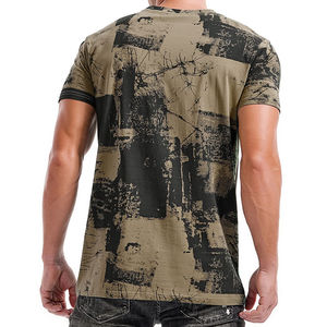 Camiseta de tendencia de verano para hombre de diseño personalizado 100% algodón ropa lavada de alta calidad-ropa de hombre de alta calidad - Product Image 4