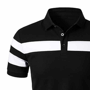 Venta al por mayor Casual Hombres Polo Camisa de manga corta transpirable 100% de alta calidad de poliéster de algodón Polo para los hombres - Product Image 5