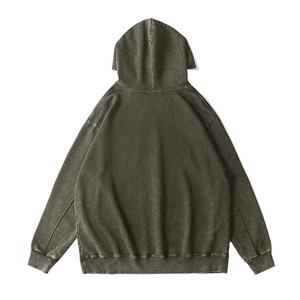 Comprar personalizado 500g lavado ácido Sudadera con capucha de peso pesado hombres sudaderas con capucha de gran tamaño Unisex en blanco Puff estampado Set2026 - Product Image 5