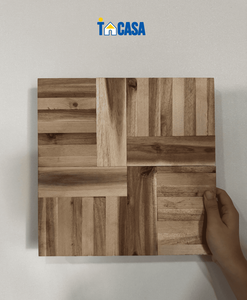 Dalles de terrasse en bois emboîtables 30x30cm, revêtement de sol extérieur pour balcon, dalles en bois pour jardin et patio, terrasse modulaire imperméable à faire soi-même - Product Image 2