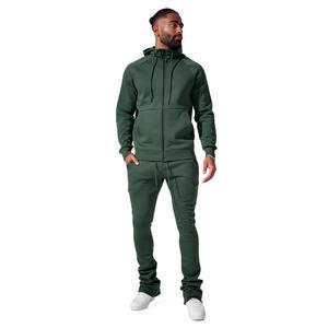 Pantalones de hombre de alta calidad Joggers apilados con bolsillo Antiarrugas Street Wear Pantalones de chándal para hombre con diseño personalizado - Product Image 2