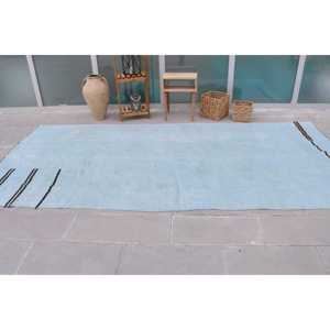 Alfombra Vintage Extra Grande, Alfombra Turca de 5.9x12.4 pies, Alfombra de Lana Azul - Product Image 2