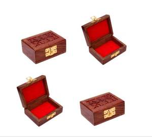 Natural Hardwood <b>Wooden</b> <b>Jewelry</b> <b>Box</b> Hand Carved Floral Patterns Protecting Gold Silver Fashion <b>Jewelry</b> Customizable - Product Image 6