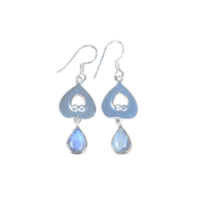 Moonstone Gemstone <b>Earrings</b> Jewelry For Women Silver Boho Style Jewelry 925 Sterling Silver Trending <b>Handmade</b> <b>Earrings</b> Gift For - Product Image 1
