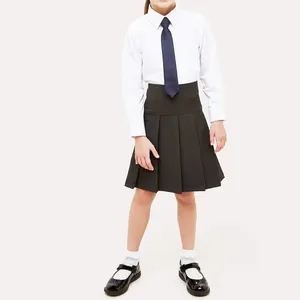 Modern Custom Design Girls Primary School Uniform / High Quality Cheap Rate Shirt And Skirt Kids Girls School Uniform
