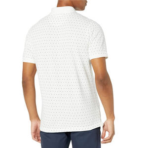 2025 logotipo personalizado al por mayor para Polo algodón único Golf camisetas diseñador Original sólido tejido Polo hombres personalizado impreso - Product Image 3