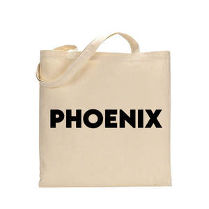 Bolso Tote Phoenix con Bordado y Decoración de Letras, Asas de Tela, Tamaño 15W X 16H, Cierre Abierto para Todas las Estaciones - Product Image 1