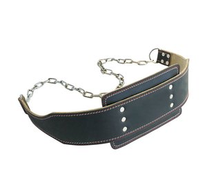 new designs embroidery patches Weight Lifting Dipping <b>Belt</b> Dip <b>Chain</b> Pull Ups Body Building - Product Image 1